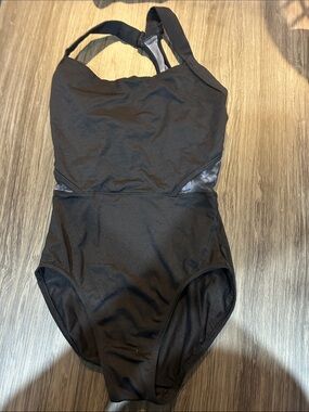 Mirella Black Dance leotard petite adult